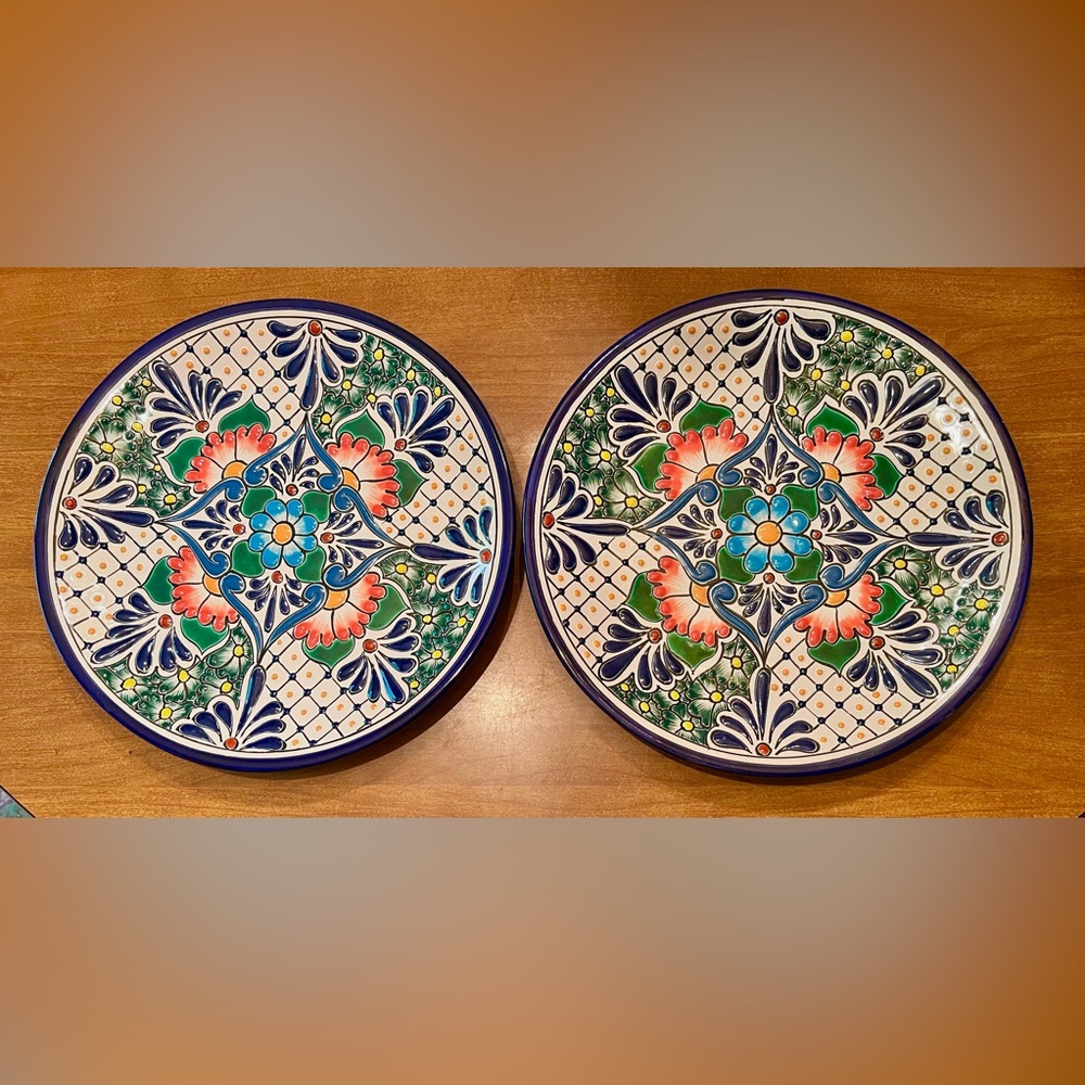 2 Beautiful Handmade Plates